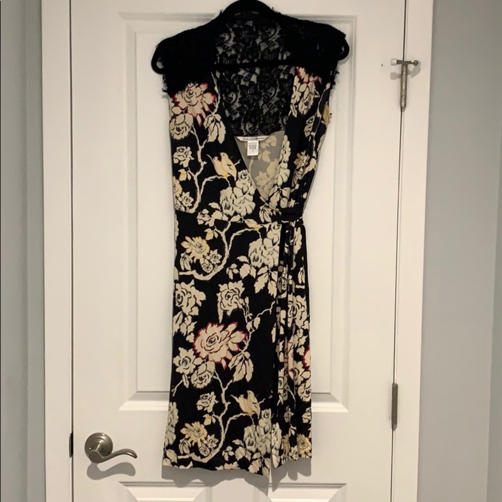 DVF floral wrap dress